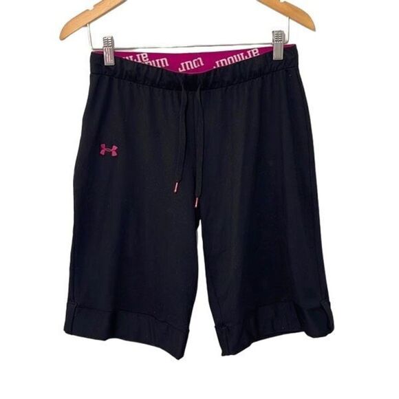 Under Armour Womens All Season Gear Shorts Active Stretch Athletic Black Size SM - Picture 1 of 5